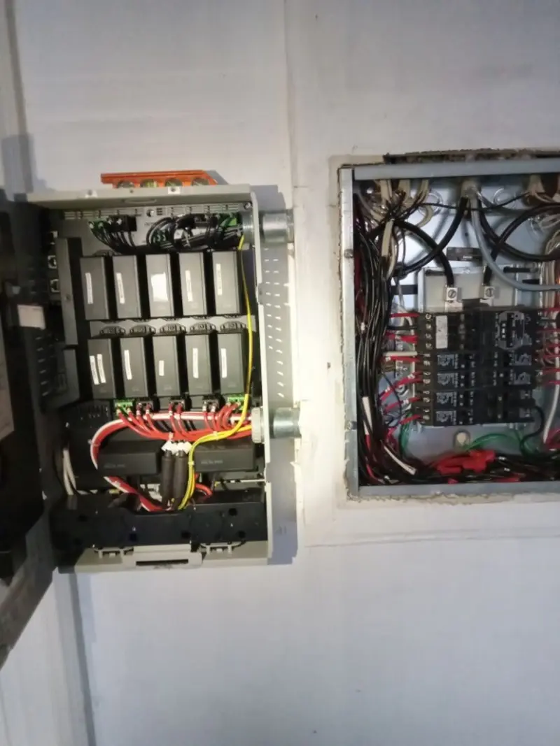 Electrical panel upgrade completed for Security Camera Wiring in Red Bluff
